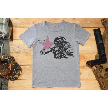 Футболка MR BLADE ВЕЖЛИВЫЕ ЛЮДИ (СВЕТЛО-СЕРЫЙ) XL